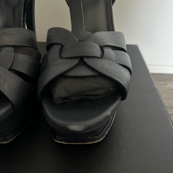 YSL Saint Lauren Tribute Platform Heels (black) - Picture 3 of 7